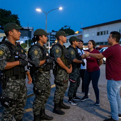Jóvenes son detenidos en operativo militar y sufren agresión verbal por parte de sus padres