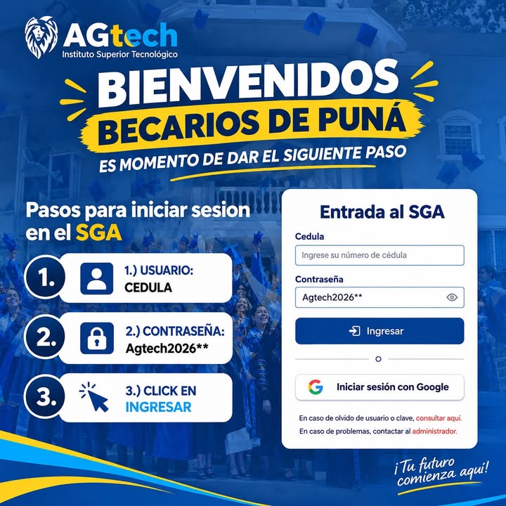 Becarios de Agtech deben revisar correo y unirse a WhatsApp para iniciar clases